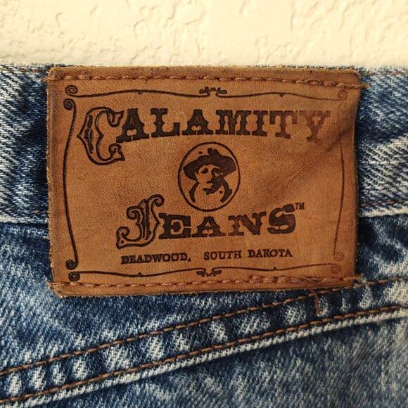 Vintage 90s Calamity Jeans bareback high waisted - Picture 3 of 6